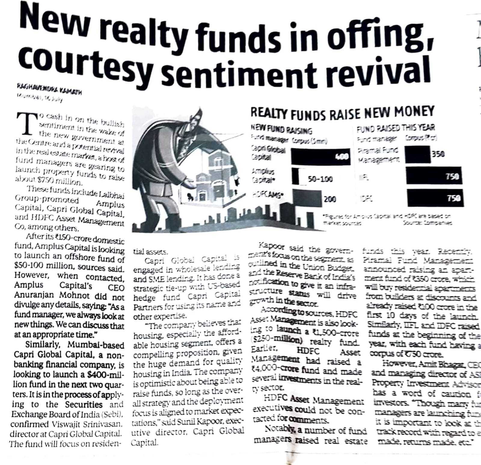 New realty funds in offing, courtesy sentiment revival